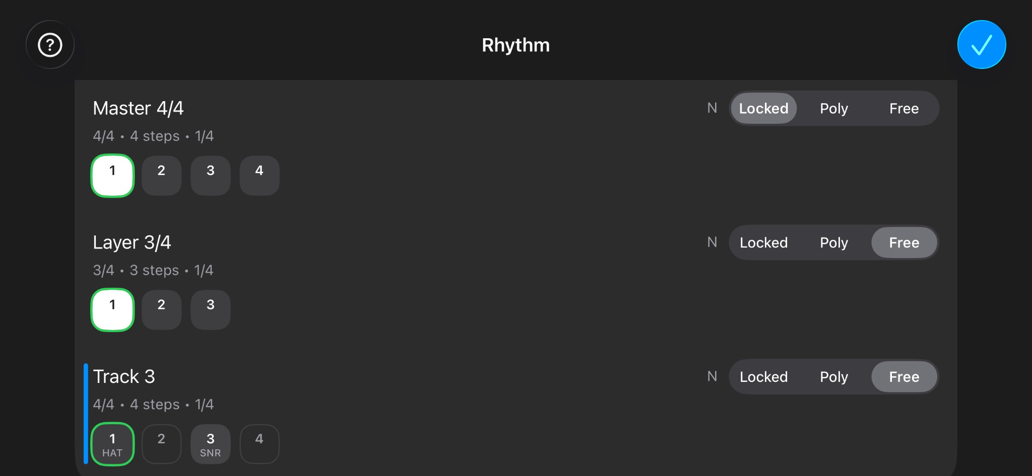 Polyrhythm layers screenshot